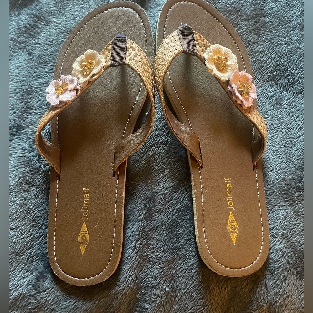 Floral Flip Flops